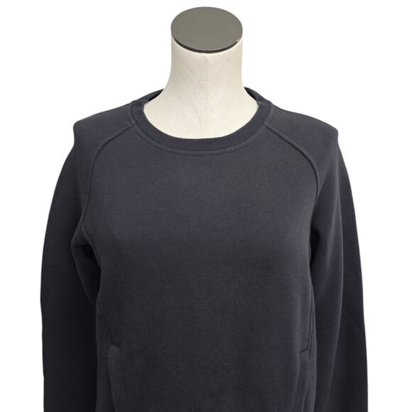 Lululemon Pullover Crewneck Sweatshirt P30416 Faded Black Size 4 Kangaroo Pocket - Picture 6 of 9